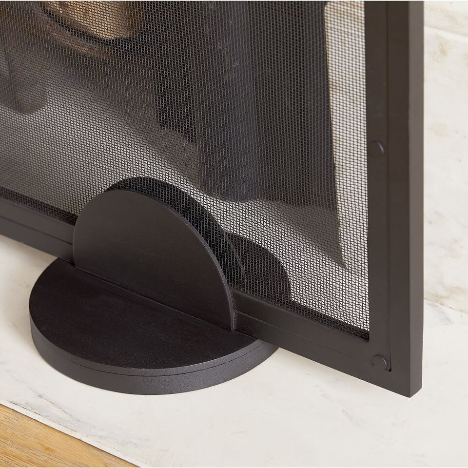 Deco Metal Fireplace Screen West Elm UK